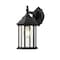 Z-Lite Waterdown 1 Light Outdoor Wall Light, Black & Clear Beveled T21BK - alternate 1